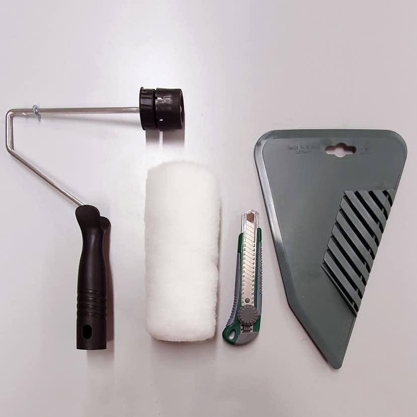 Verktyg Fiona Tapetset med Roller, Handtag och Kniv