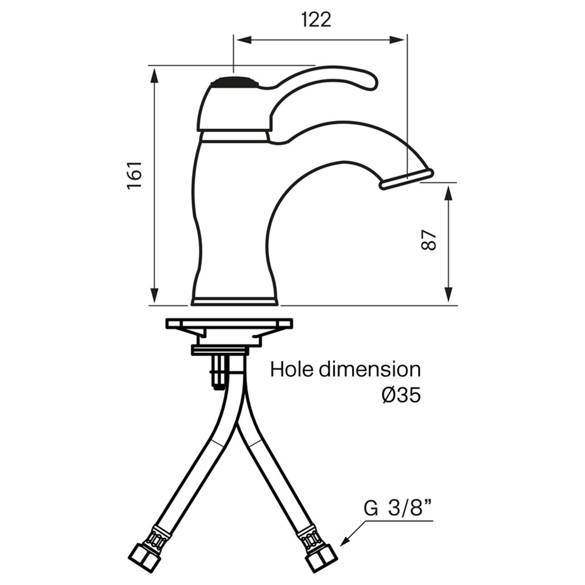 Tvättställsblandare Tapwell Classic FA071