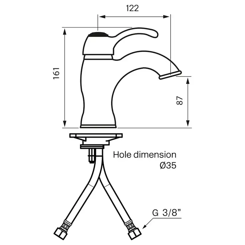 Tvättställsblandare Tapwell Classic FA071