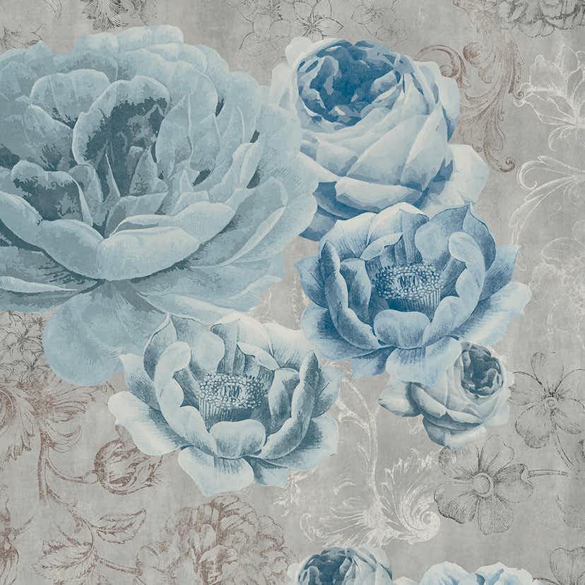 Våtrumsvägg Tarkett Aquarelle Flower Fusion Blue