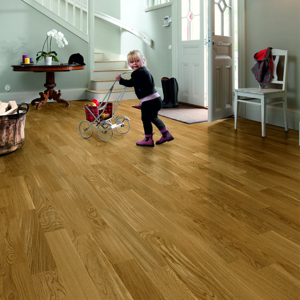 Trägolv Tarkett Pure Ek Nature DuoPlank, Mattlackat 2-Stav Parkettgolv