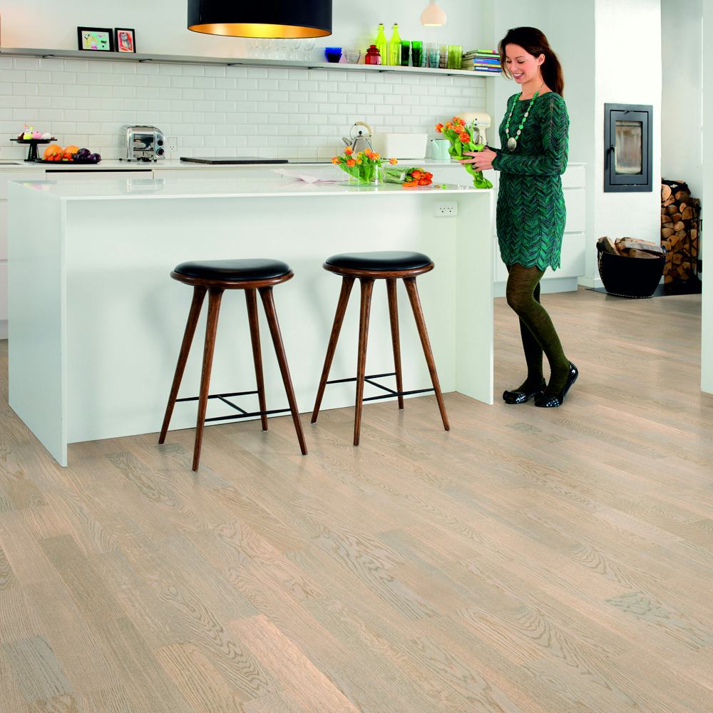 Parkettgolv Tarkett Shade Ek Cotton White DuoPlank