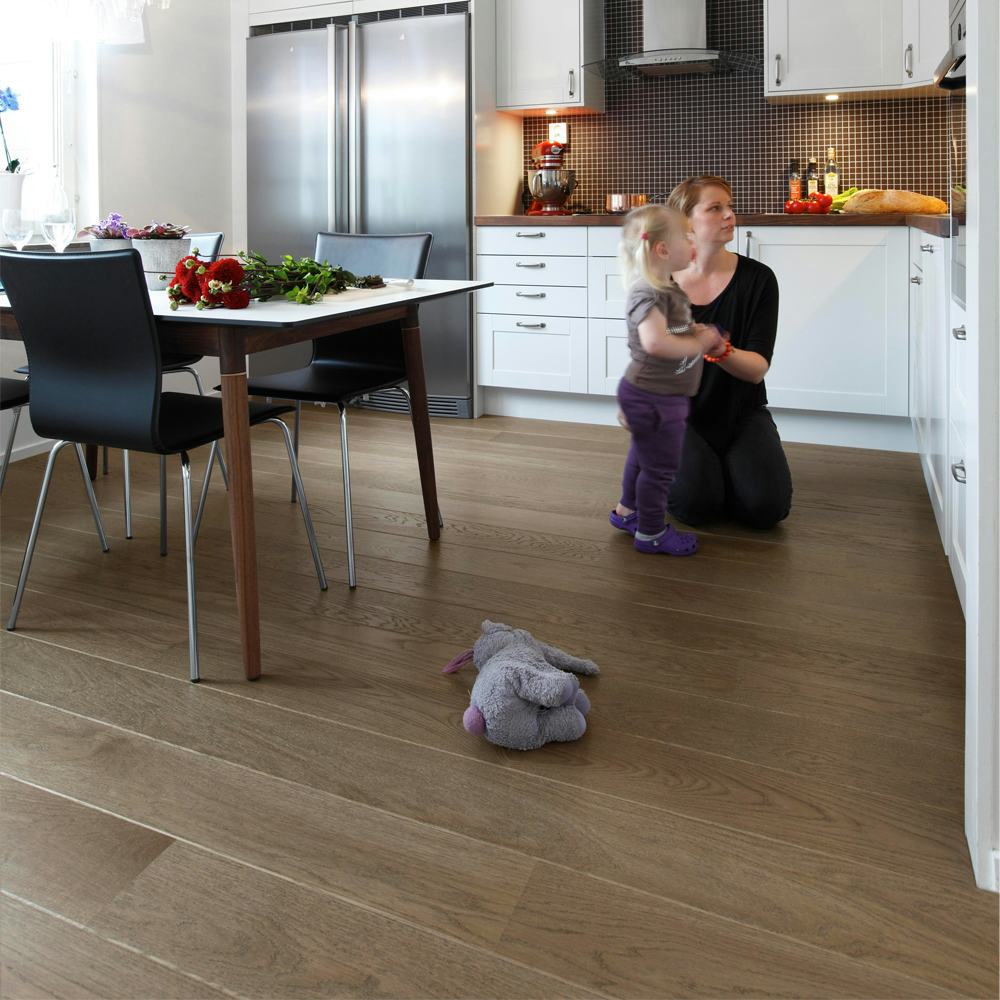 Tarkett Parkettgolv Shade Ek Stone Grey Plank