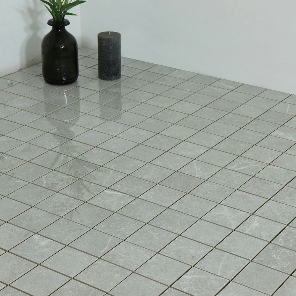 Mosaik Tenfors Soapstone Silver Blank Marmor 7x7 cm