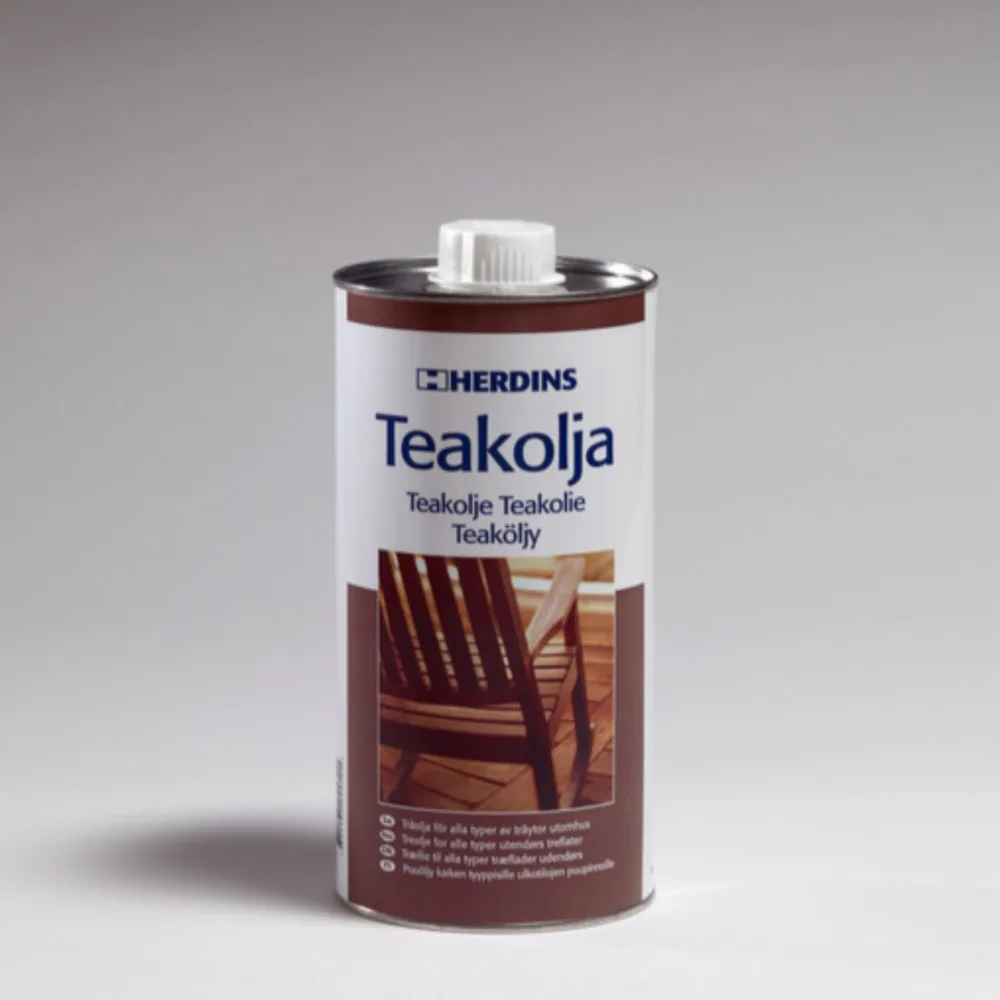 Teakolja Herdins Träolja Utomhus Transparent 1L
