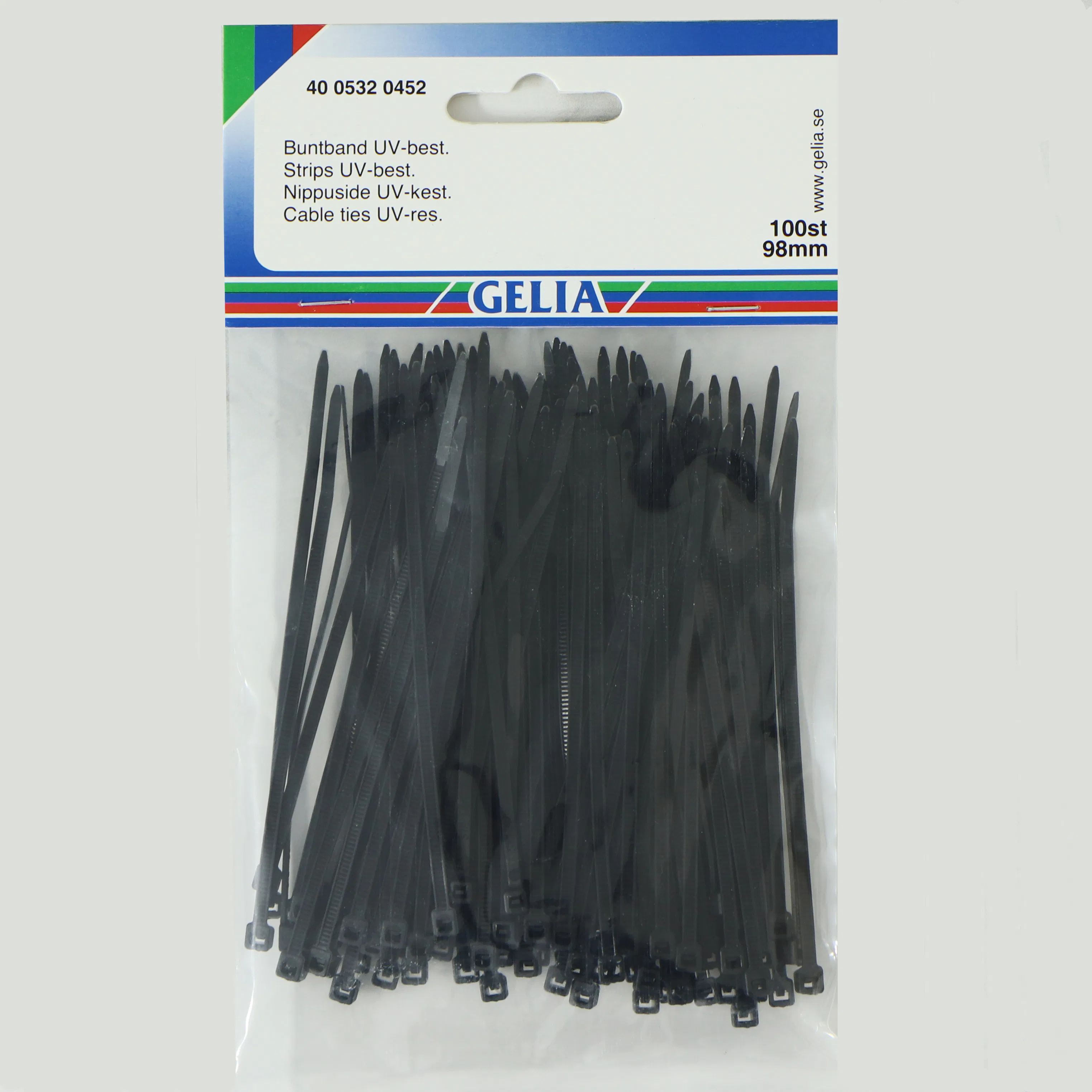 Buntband Tebo Svart 100 st