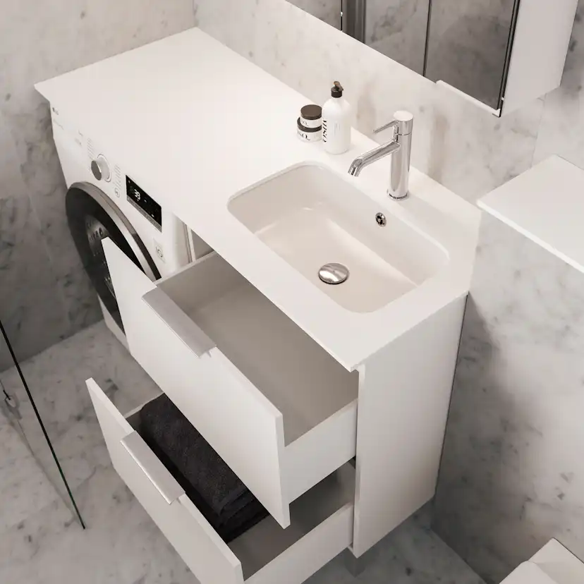 Tvättställsskåp Temal ILONA Set 3 för Tvättmaskin