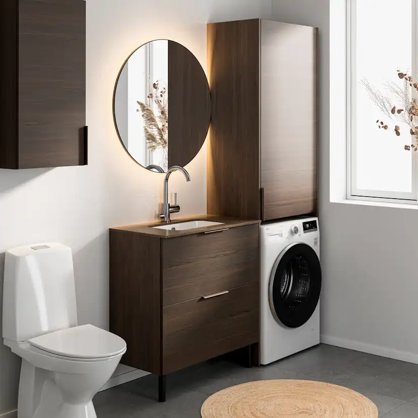 Tvättställsskåp Temal ILONA Set 4 för Tvättmaskin