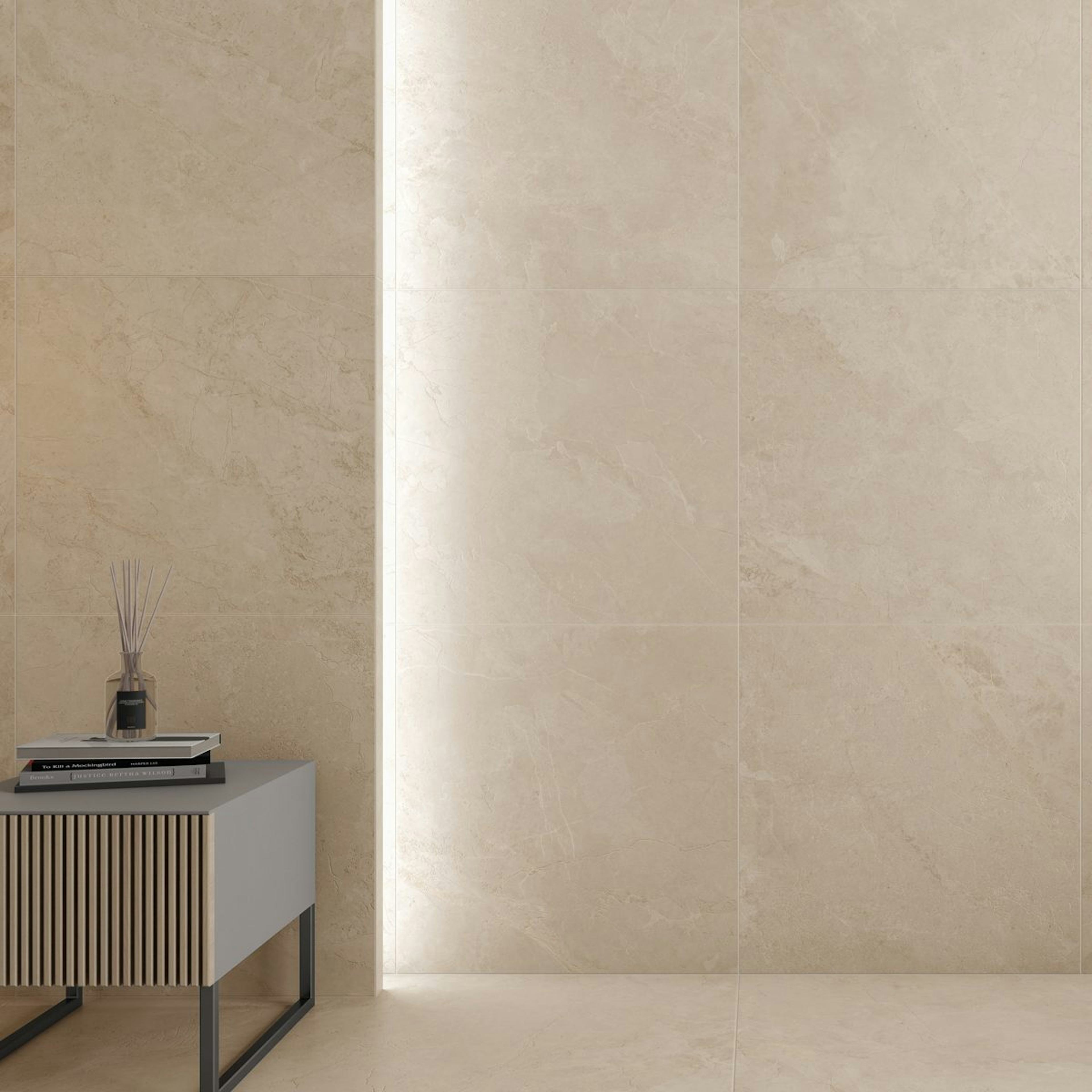Klinker Marais Beige Marmor Matt 60x60 cm