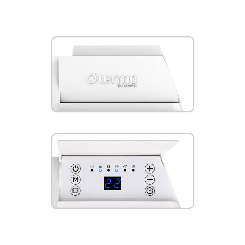 Elelement Termo STEEL Vit Plåtfront