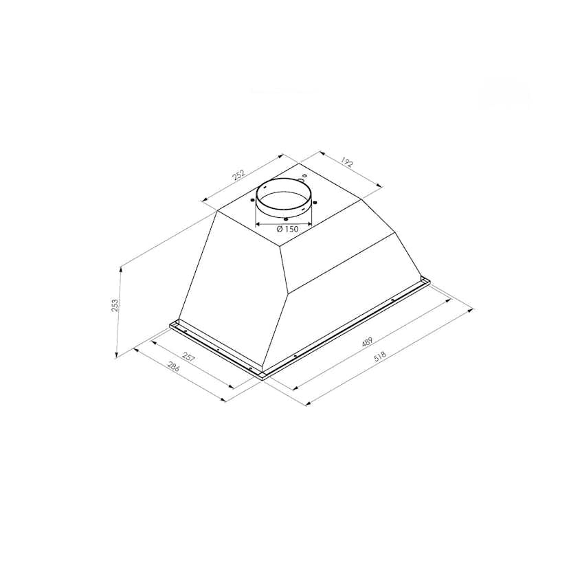 Köksfläkt Thermex TFM 452 52 cm Rostfri med Motor