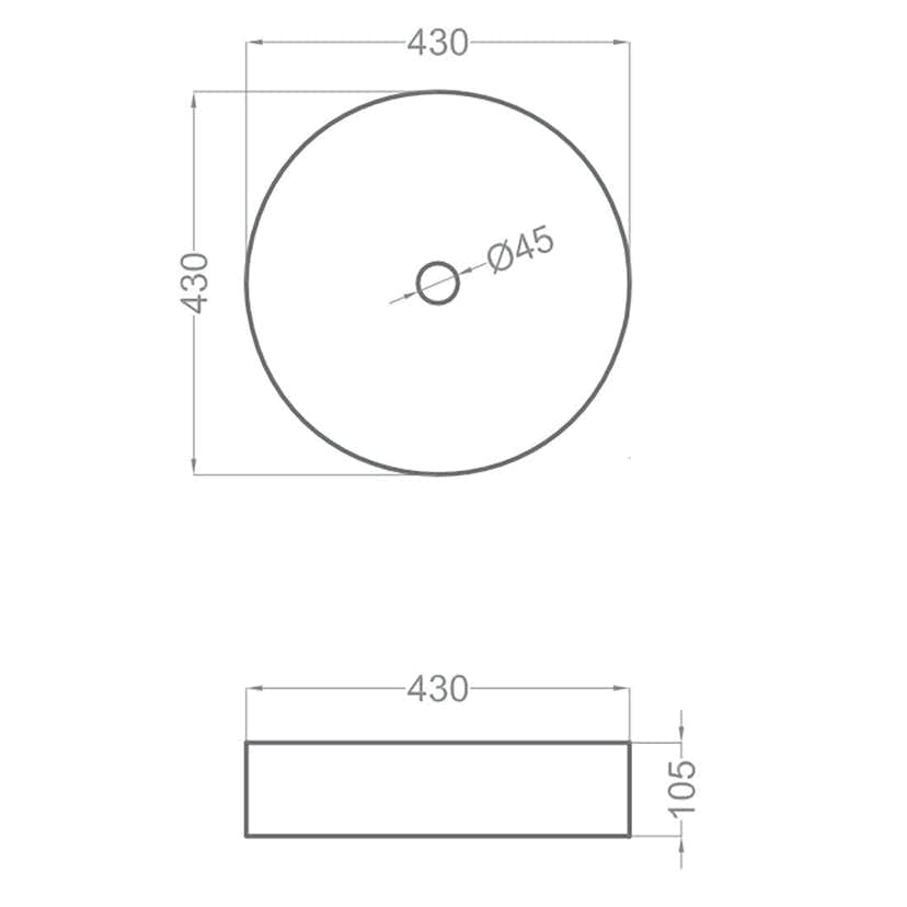 Tvättställ Tenfors Rotterdam Ø40 cm