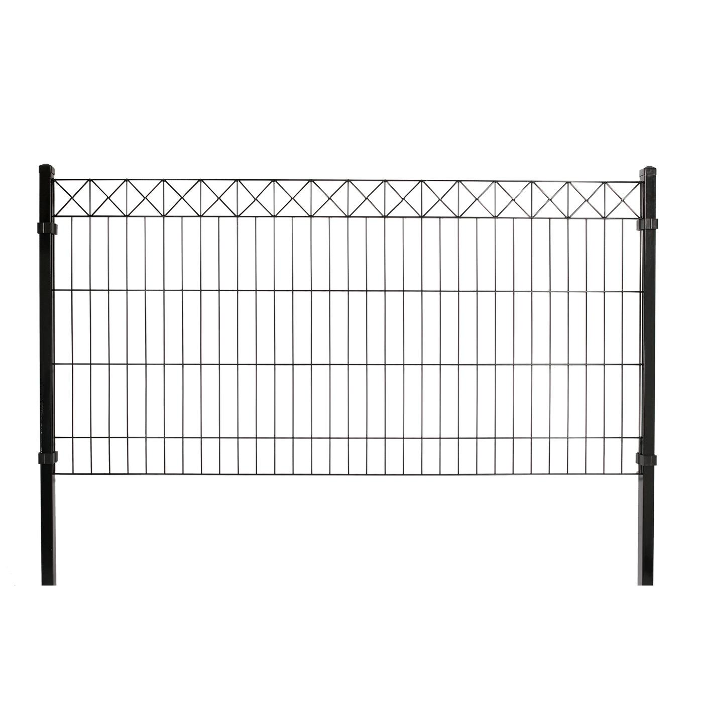 Tilläggsmodul Hortus till Panelstängsel med Deko X Svart