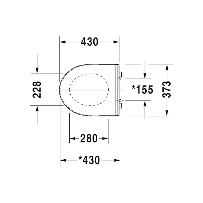 Toalettsits Duravit DuraStyle 002079 Mjukstängande