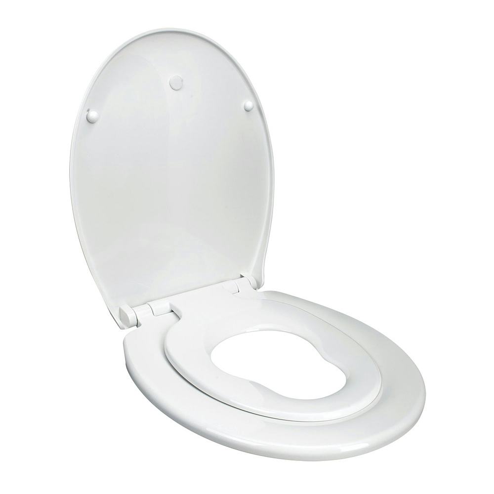 Toalettsits Arrow Duo Seat Mjukstängande Hårdsits