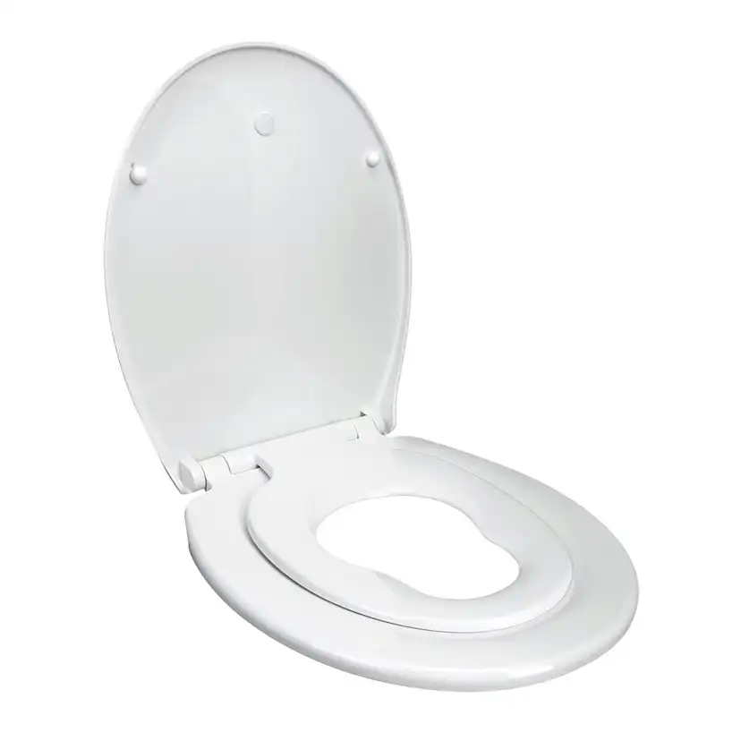 Toalettsits Arrow Duo Seat Mjukstängande Hårdsits