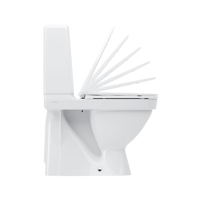 Toalettsits Laufen Kompas 891151 Mjukstängande Hårdsits Vit