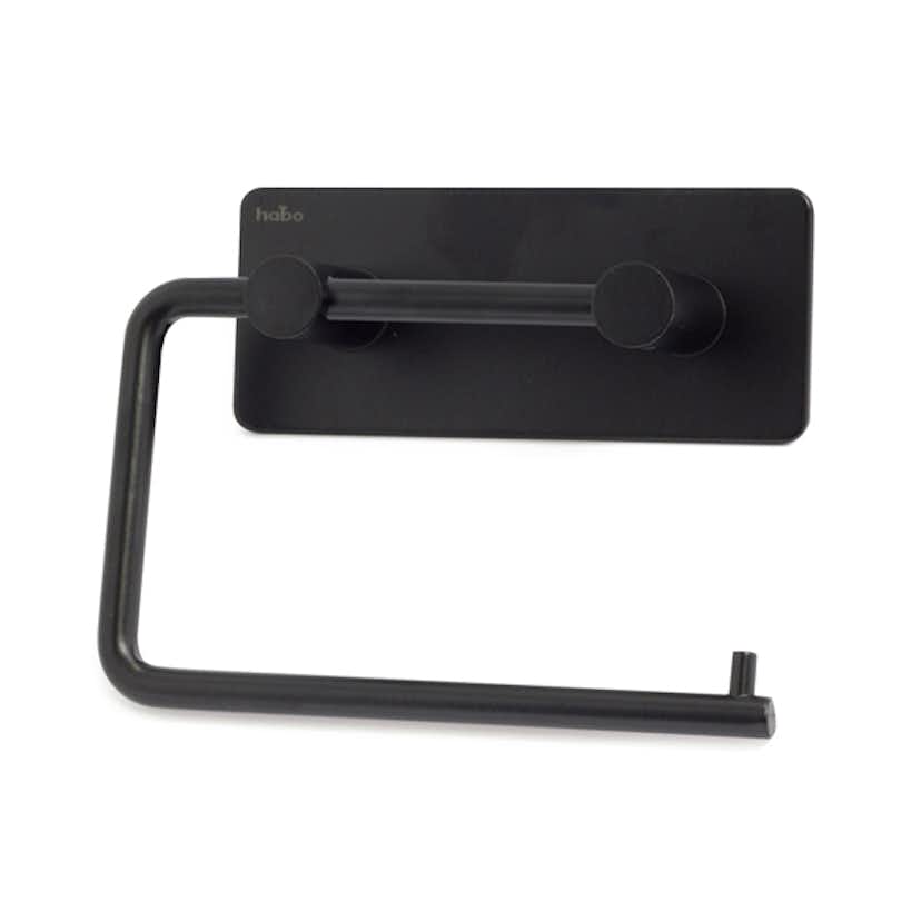 Toalettspappershållare Habo Angle Svart Självhäftande