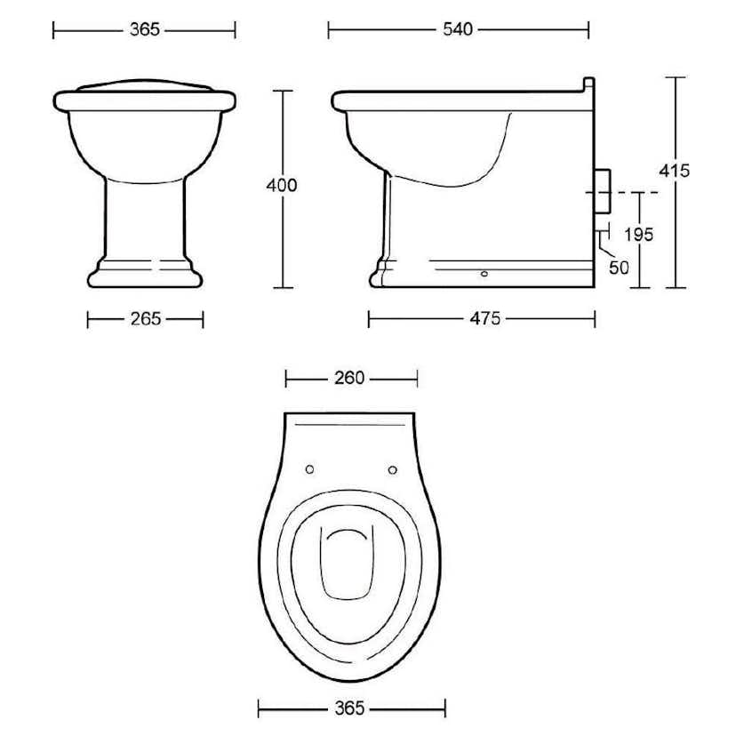 Toalettstol Imperial Bergier LL