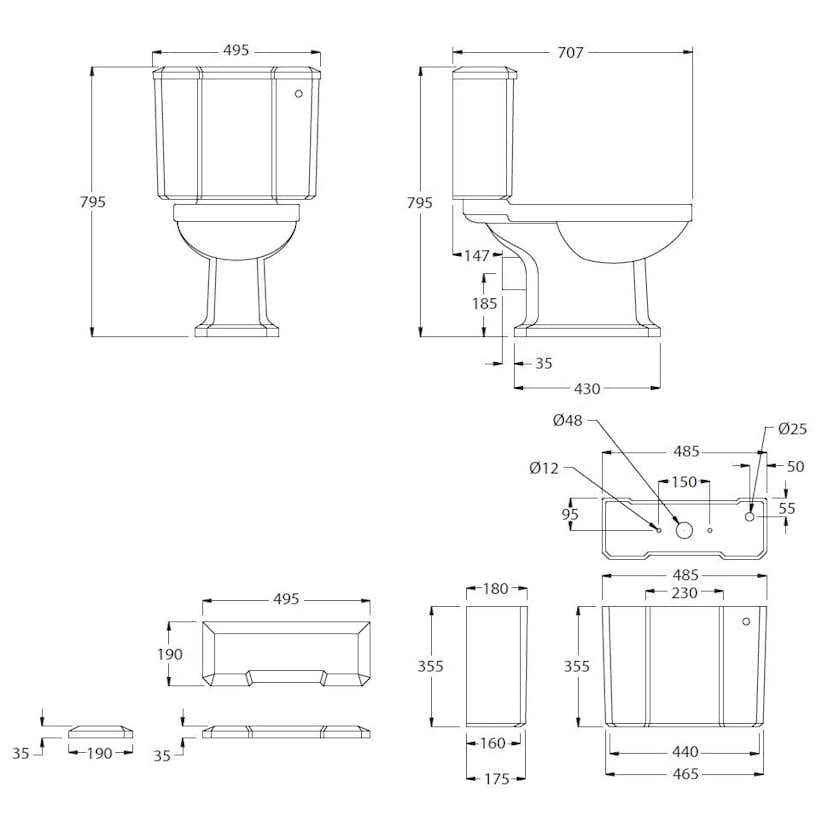 Toalettstol Imperial Chelsea CC