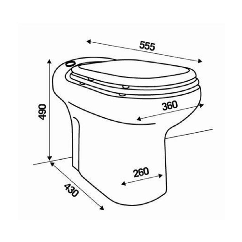 Toalettstol Saniflo Sanicompact Elite Silence