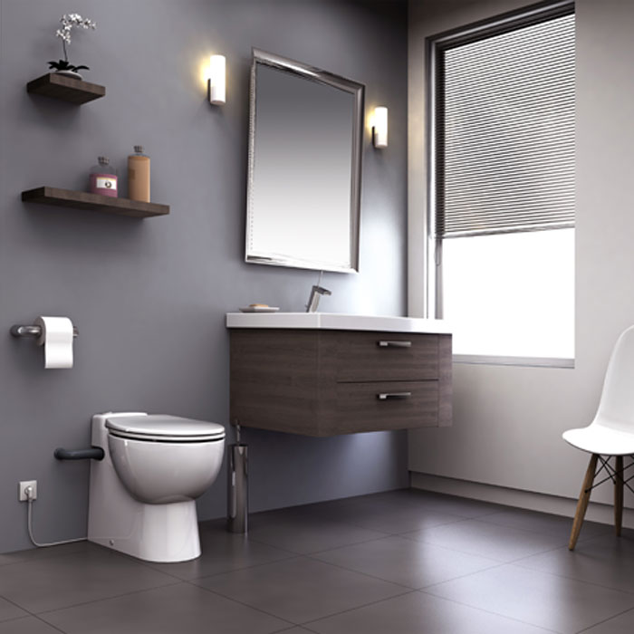 Toalettstol Saniflo Sanicompact Pro Silence ECO+