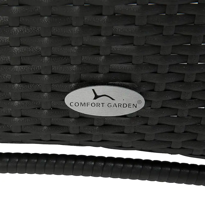 Matgrupp Comfort Garden Thor Bord Svart med 6 Jenny Fåtöljer