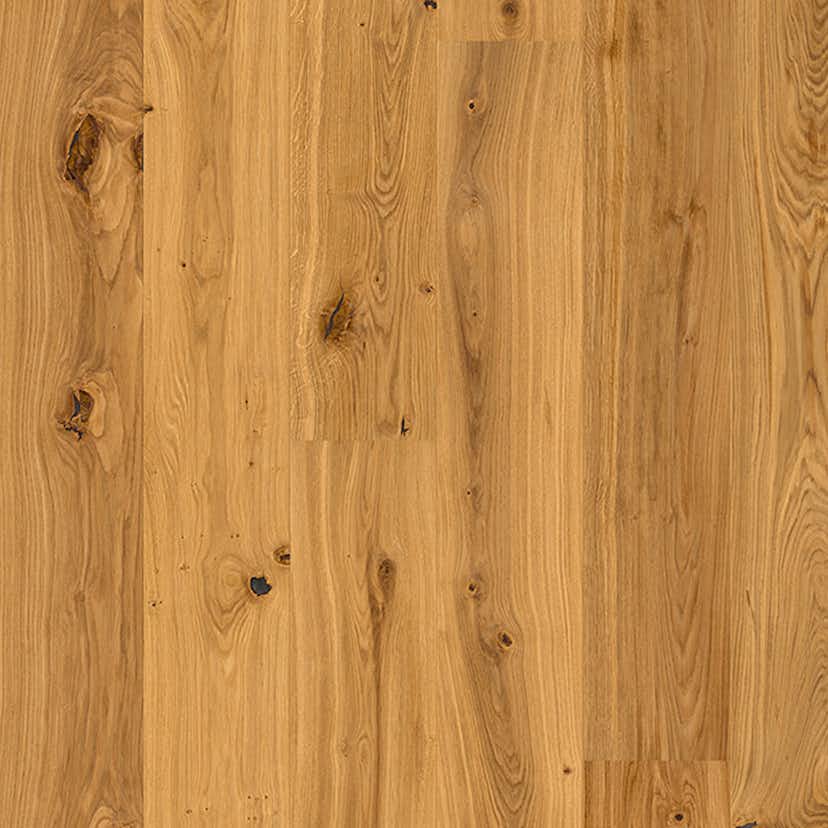 Parkettgolv Berg & Berg Ek XXL Hjärter Borstad Naturolja 1-Stav