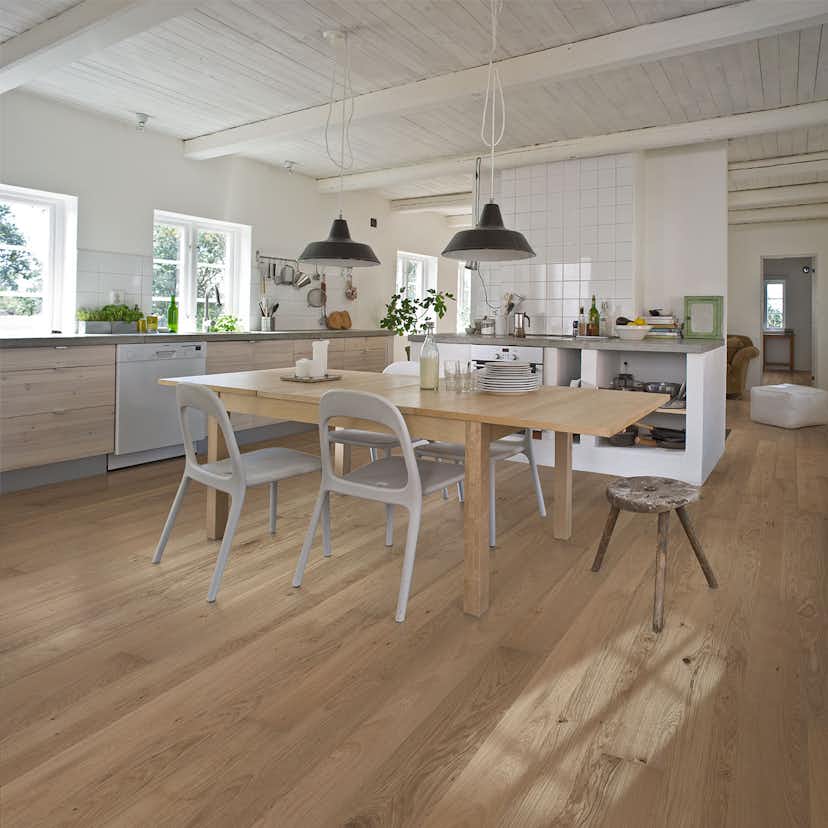 Trägolv Kährs Original Brighton Vit Ek , Mattlackat 1-Stav Parkettgolv