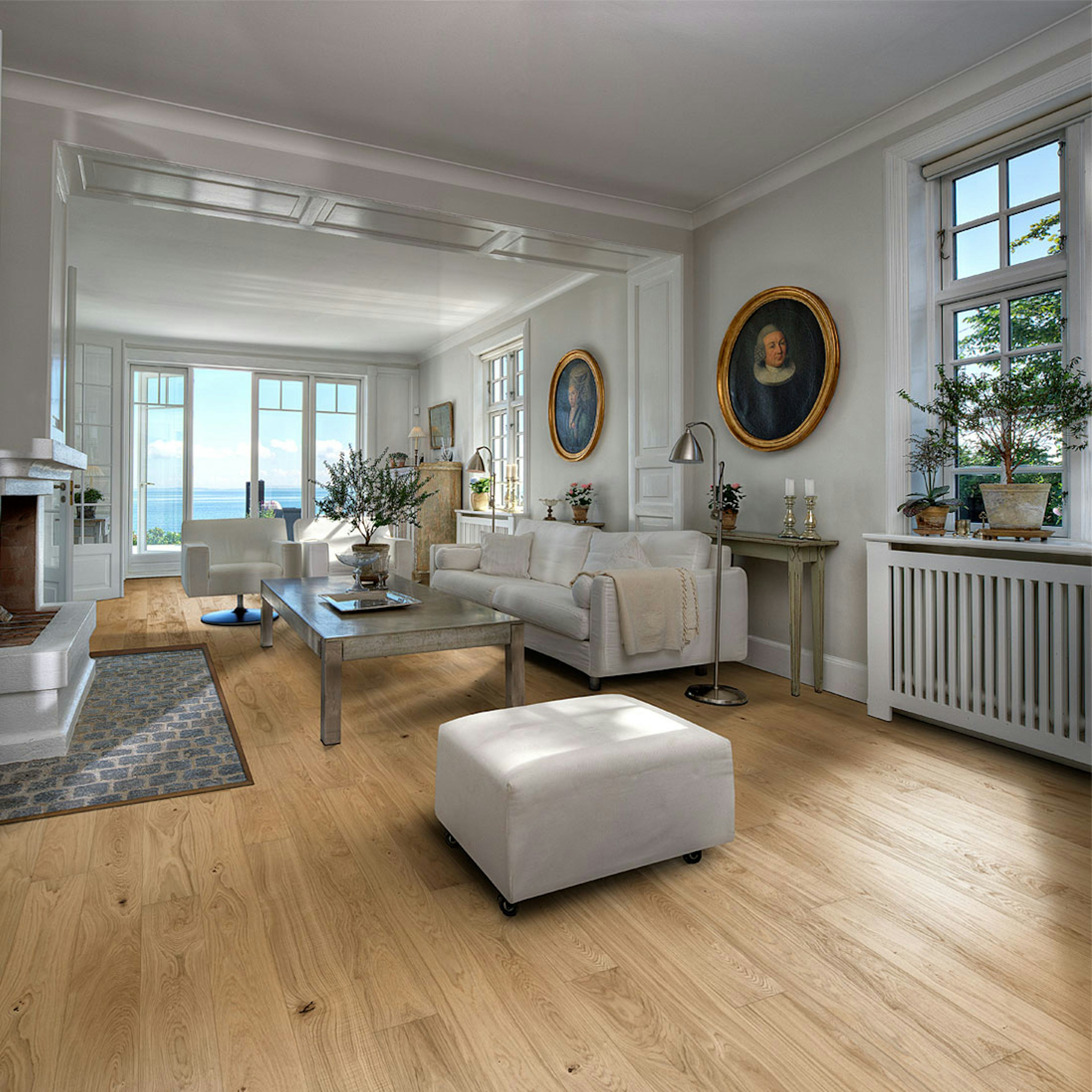 Parkettgolv Kährs Cornwall Mattlackad Borstad Ek 1-stav