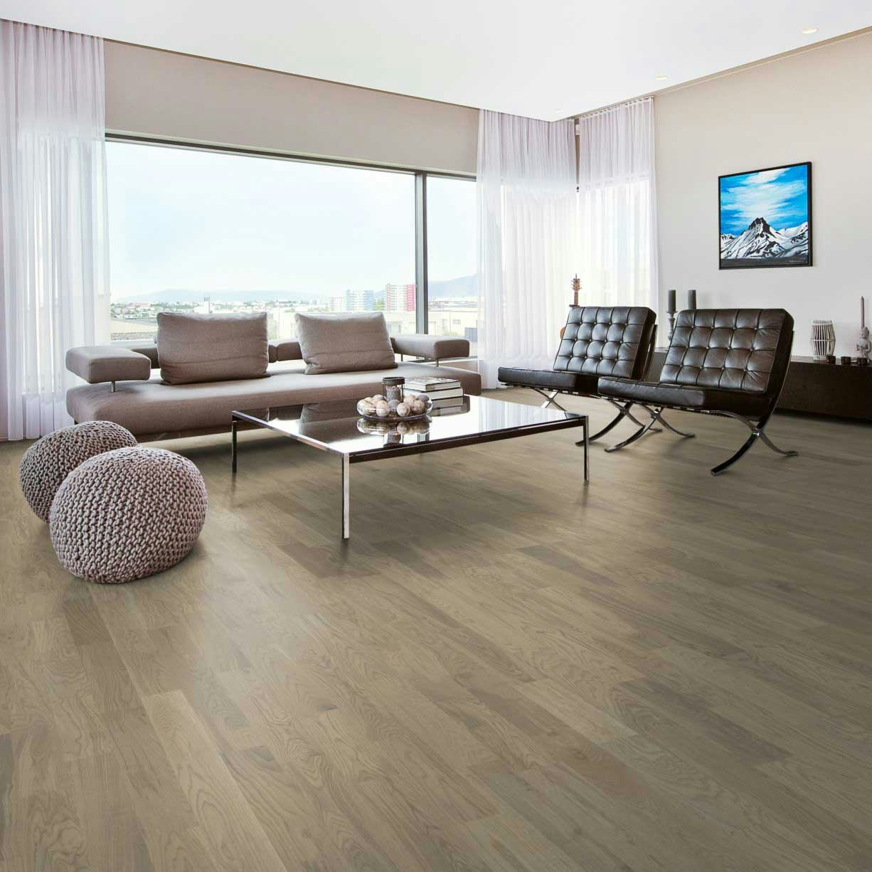 Parkettgolv Kährs Ek Dim 2-stav Ultramattlackad Borstad