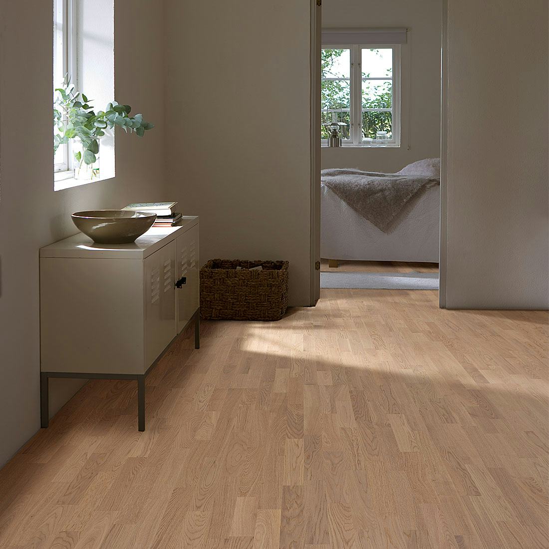 Trägolv Kährs Original Ek Abetone, Mattlackat 3-Stavs Parkettgolv