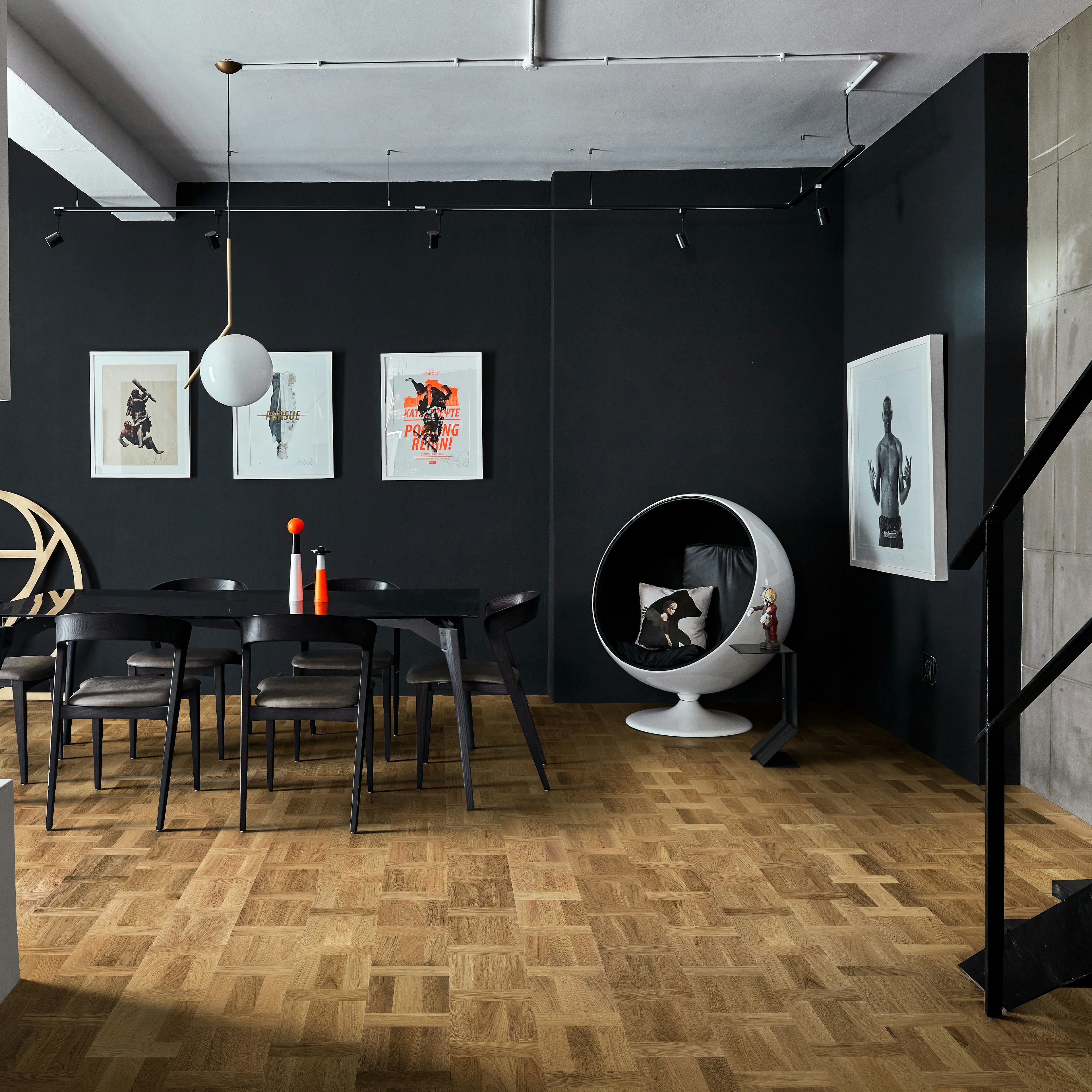 Trägolv Kährs Original Palazzo Rovere, Parkettgolv i Ek med Holländskt Mönster