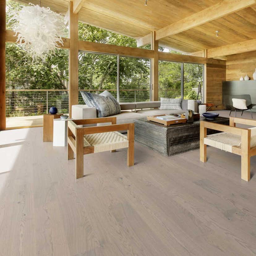 Parkettgolv Kährs Shore Mattlackad Borstad Ek 1-stav