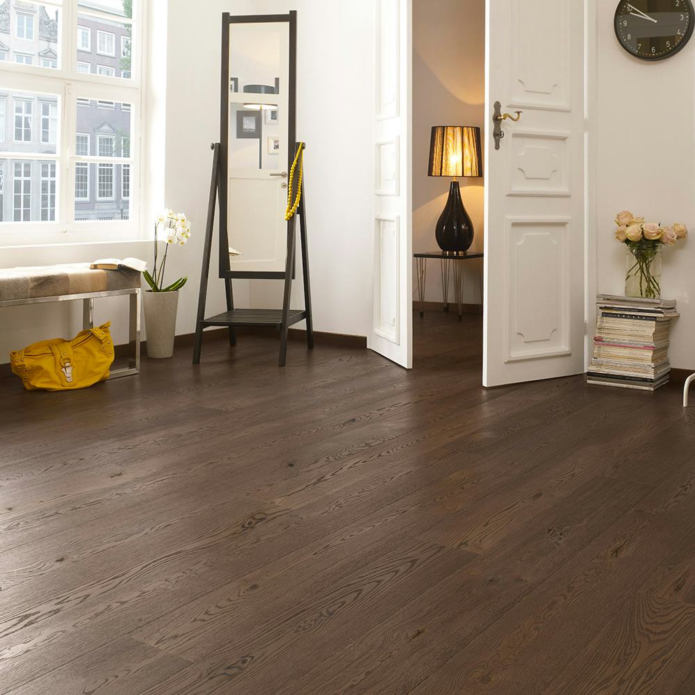 Parkettgolv Tarkett Heritage Ek Old Brown 1-stav Hårdvaxoljad