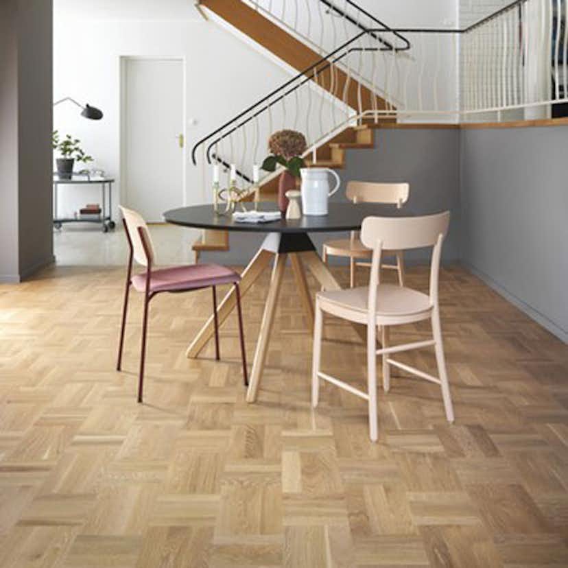 Trägolv Tarkett Noble Ek Art Deco Parkettgolv med Holländskt Mönster