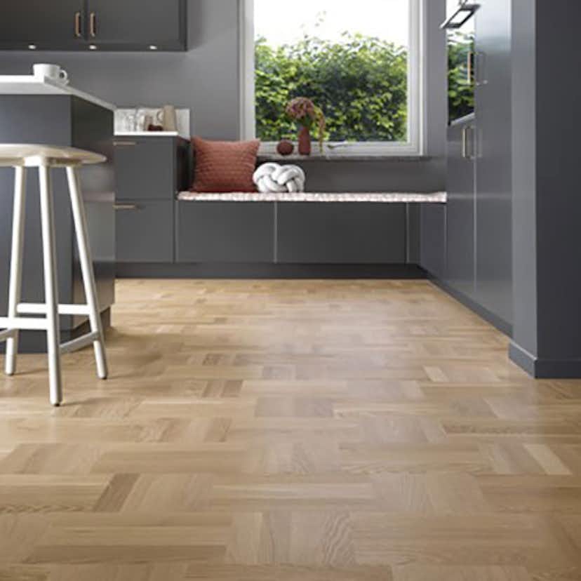 Trägolv Tarkett Noble Ek Art Deco Parkettgolv med Holländskt Mönster