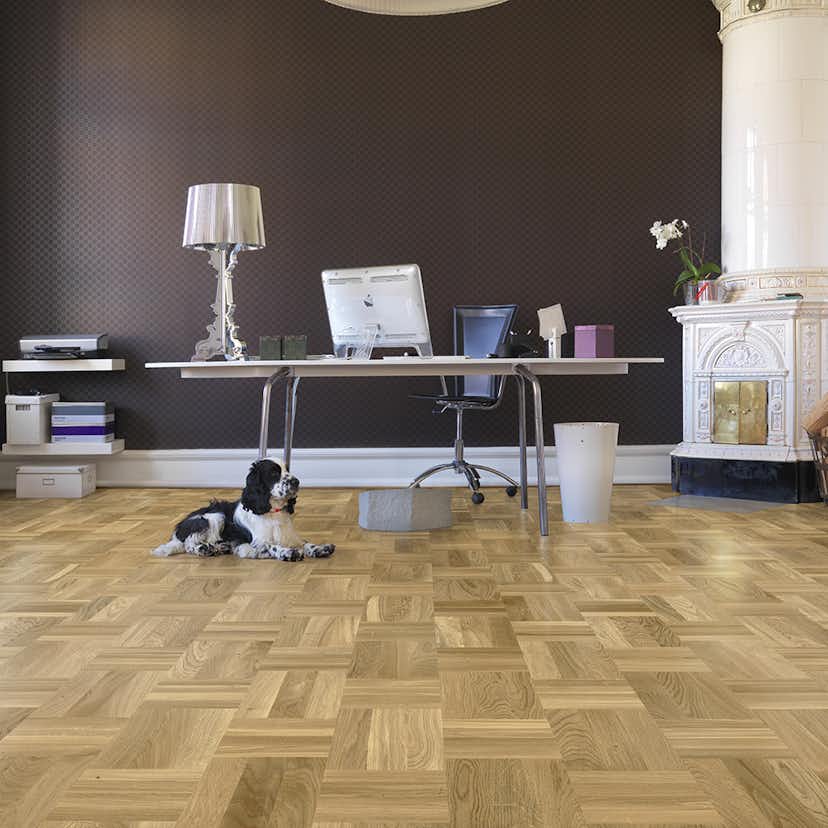 Trägolv Tarkett Noble Ek Retro, Lackat Parkettgolv med Holländskt Mönster