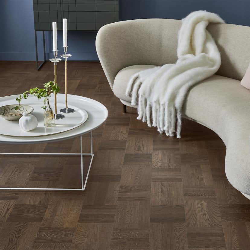 Trägolv Tarkett Noble Ek Wasa, Hårdvaxoljat Parkettgolv med Holländskt Mönster