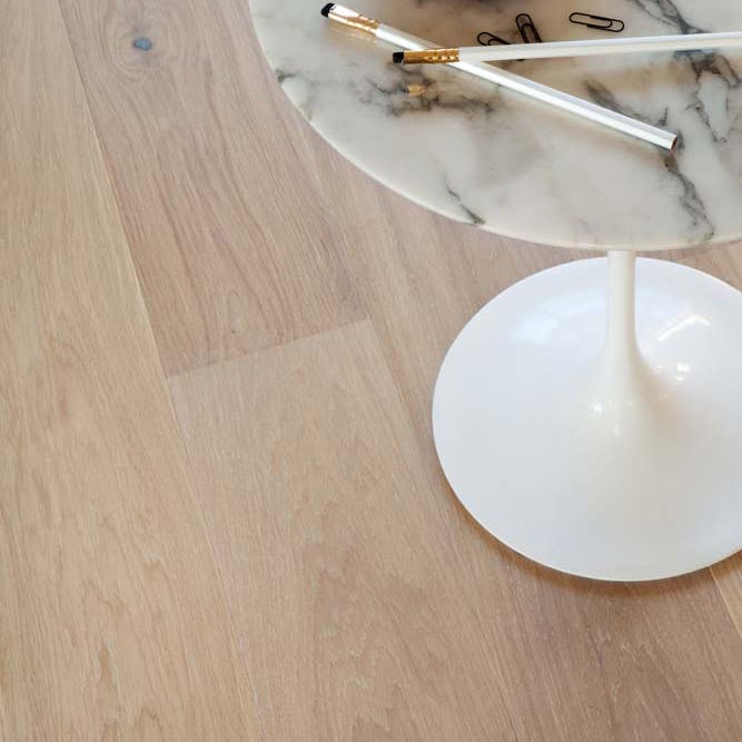 Parkettgolv Tarkett Shade Ek Satin White Plank Hårdvaxoljad