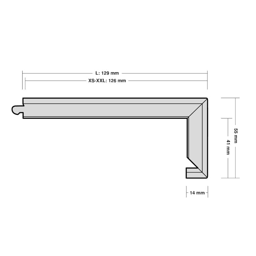 Trappnos Berg Berg Ek XXL Hjärter Borstad Råträ Mattlack Trapp A