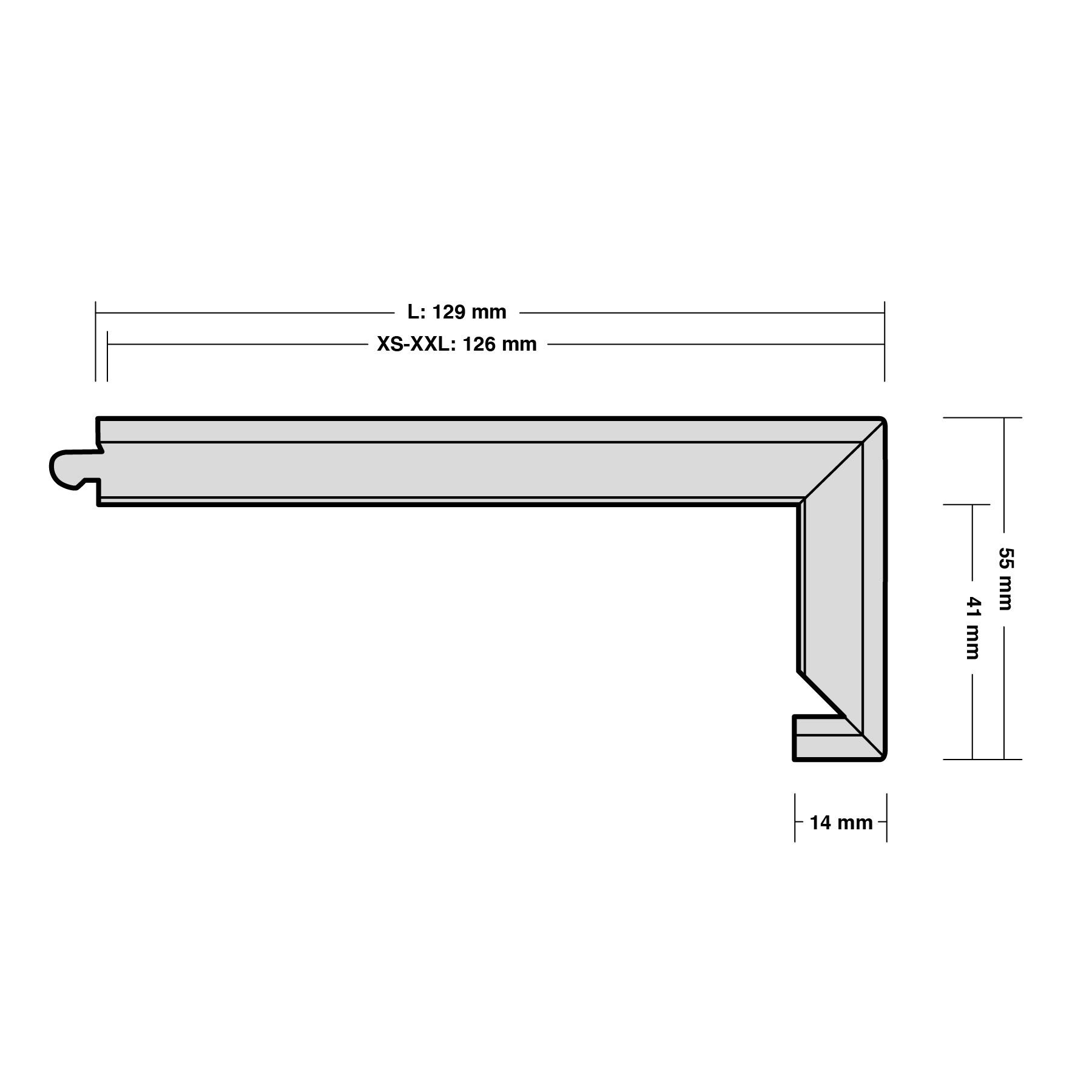 Trappnos Berg Berg Ek XXL Hjärter Borstad Vitolja Trapp A
