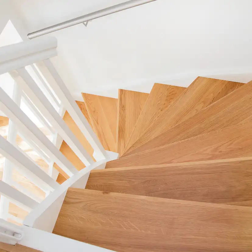 Trapprenovering Lundbergs Premium Lackad Ek Dubbelsteg