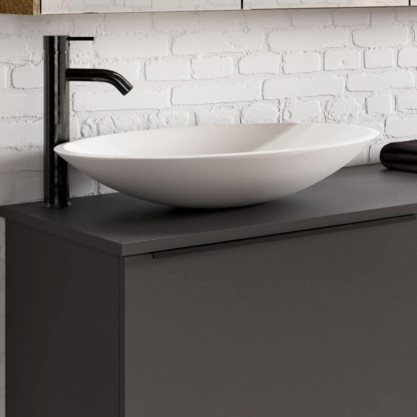 Tvättställ Tenfors Solid Surface Oval