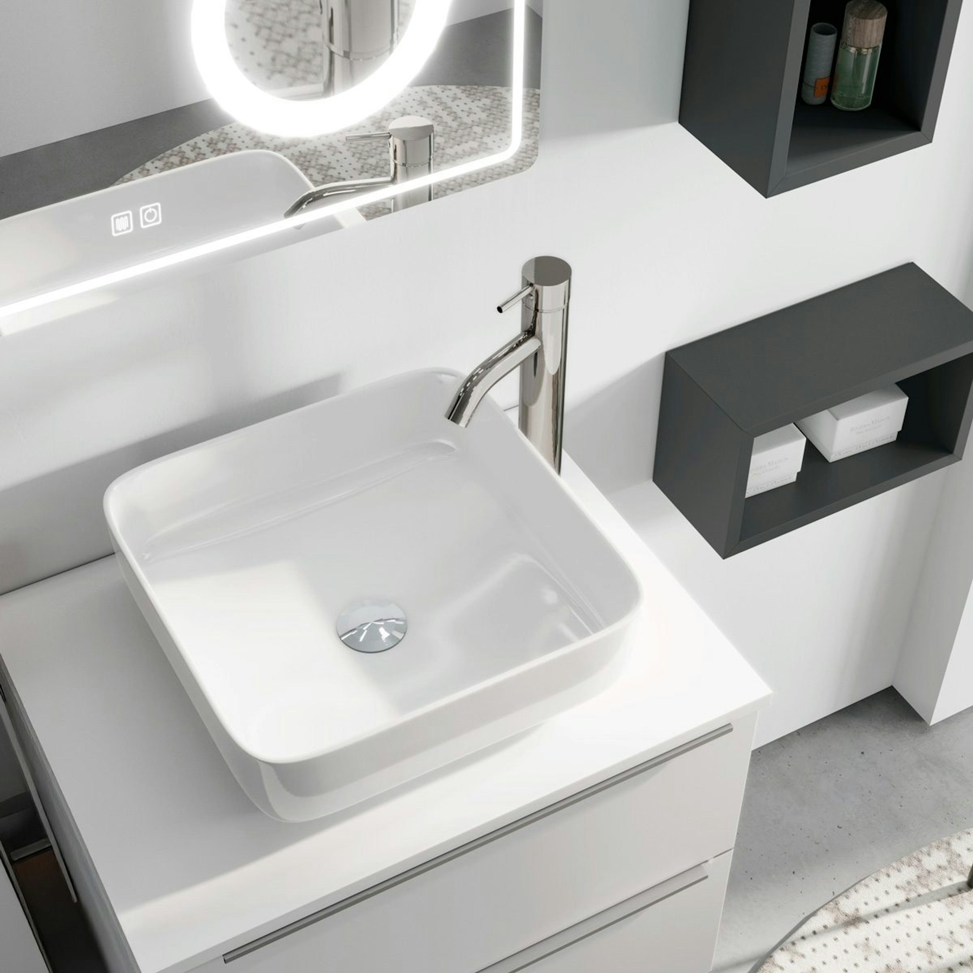 Bänkskiva Tenfors Solid Surface Mattvit