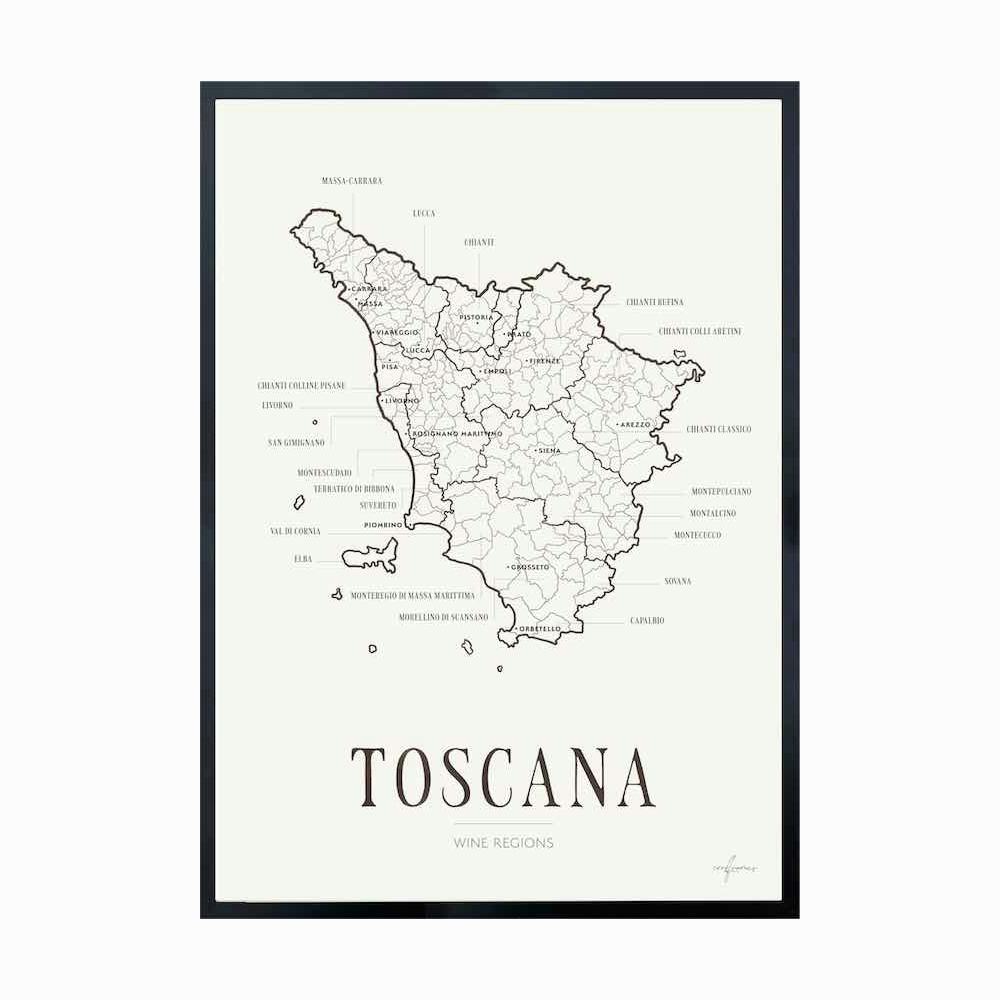 Poster Corkframes Vinkarta Toscana