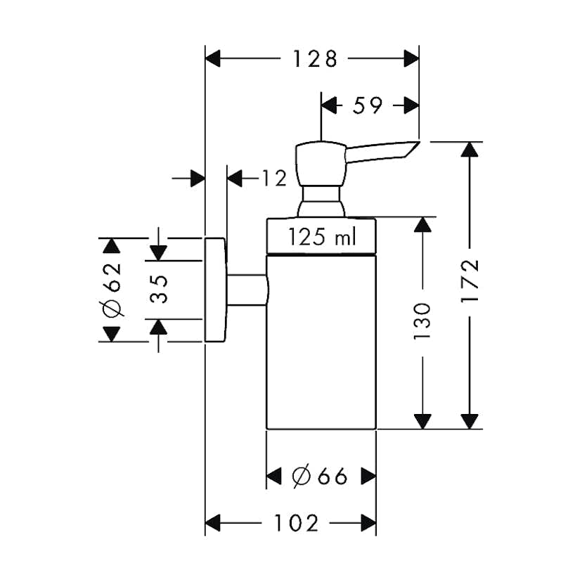 Tvålpump Hansgrohe Logis