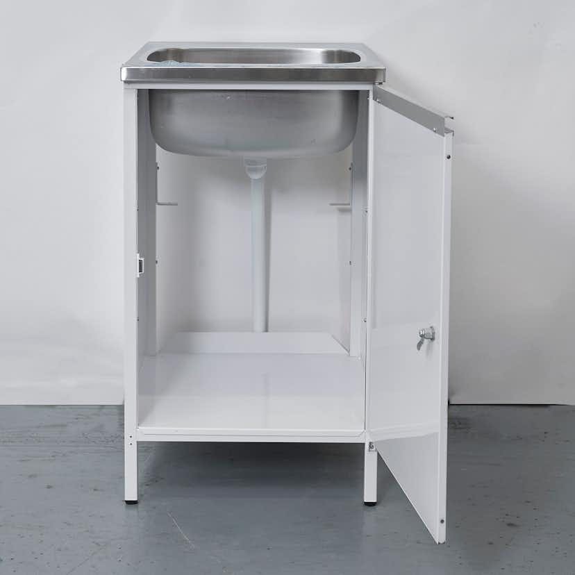 Tvättbänk Contura Steel CAB 5 Vit med Kranhål