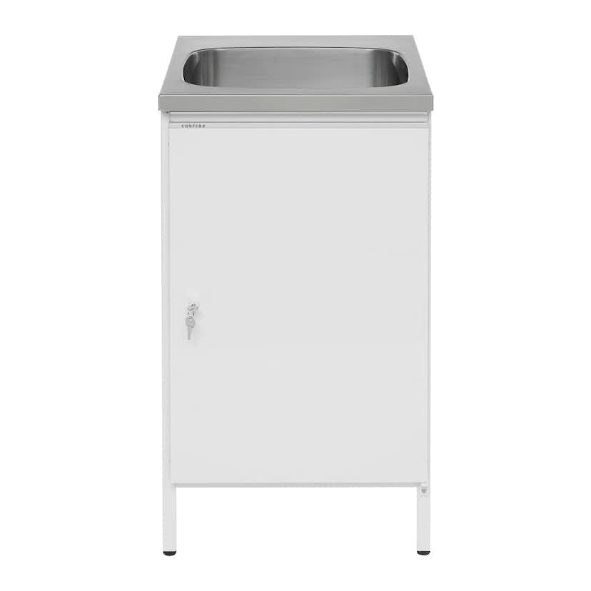 Tvättbänk Contura Steel CAB 5 Vit med Kranhål