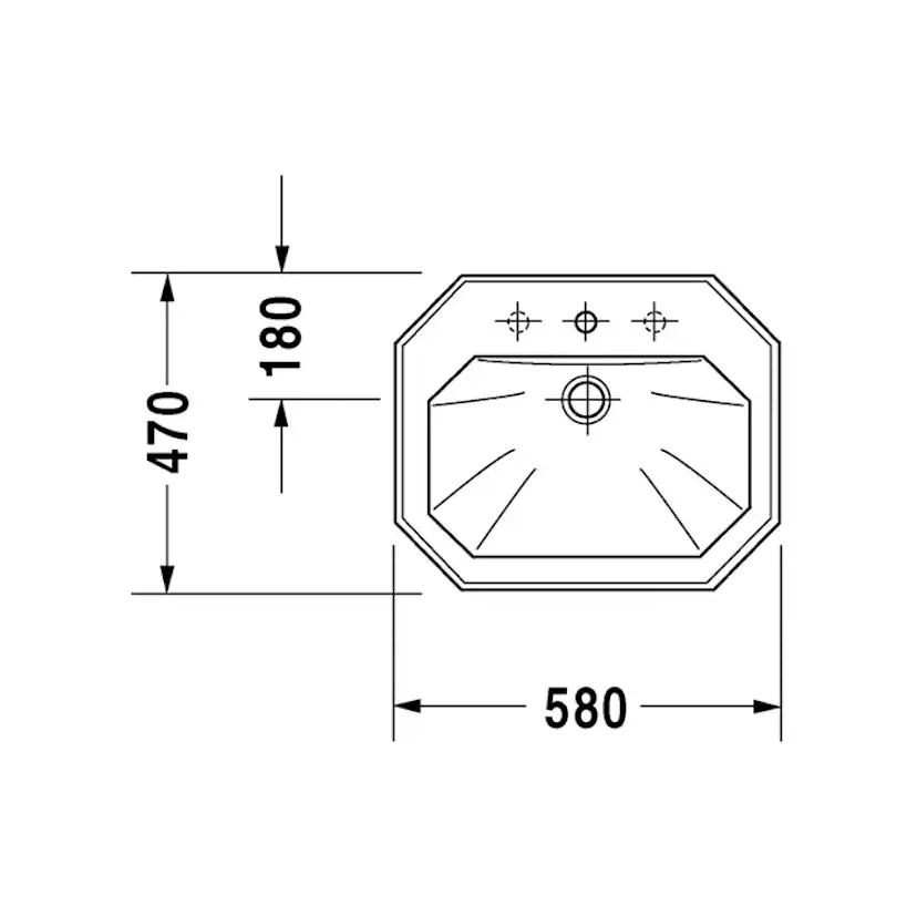 Tvättställ Duravit 1930 för Infällnad